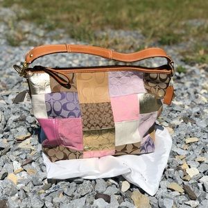 Coach Signature Patch VTG F11709 Hand Bag NWT